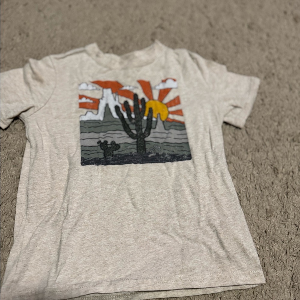 Kids Beige Desert Graphic Tee